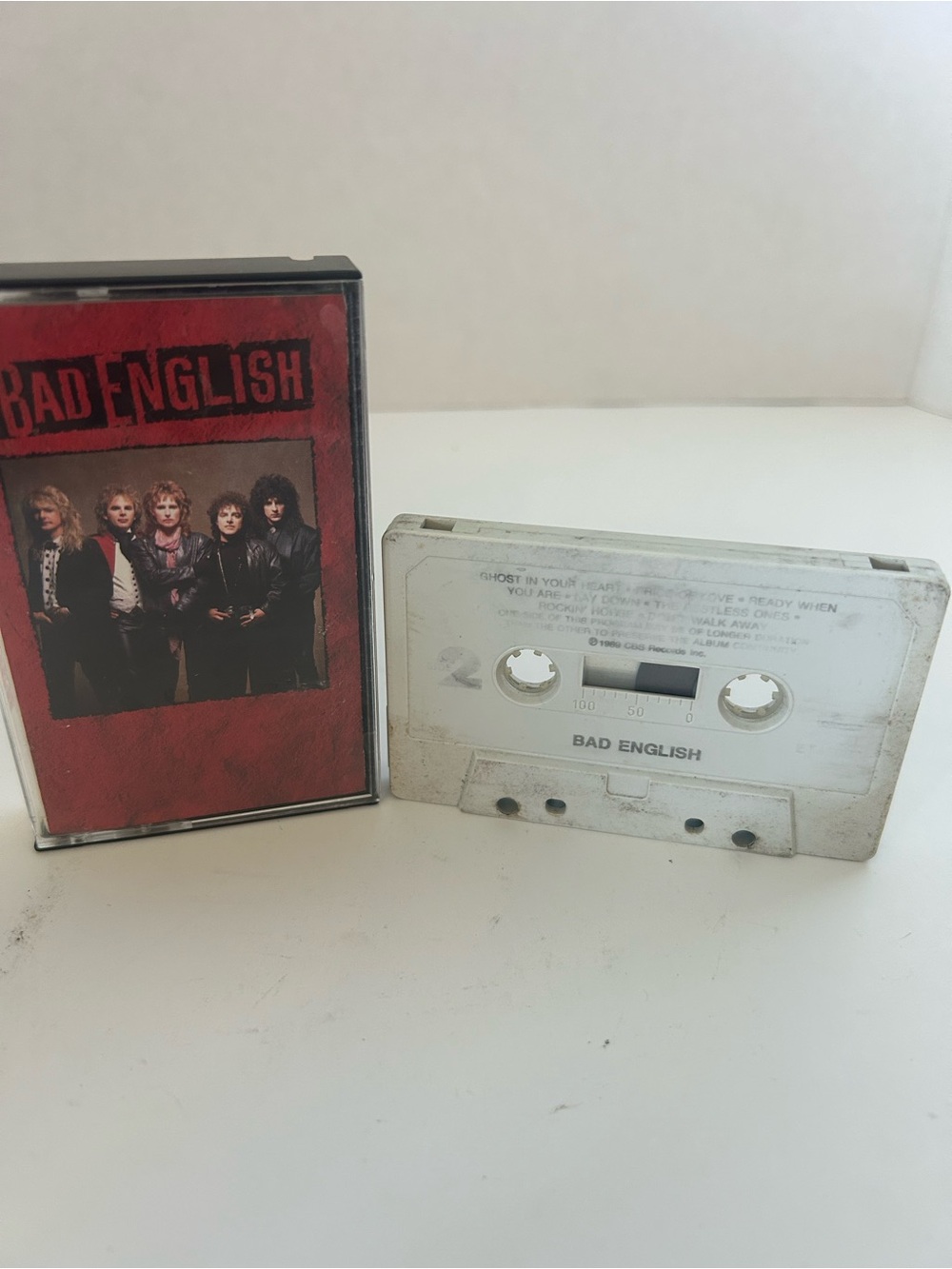 Bad English White Audio Cassette Tape